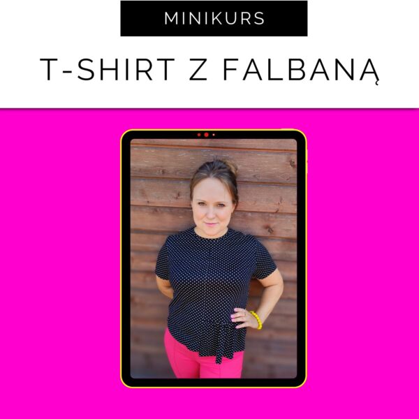 T-SHIRT Z FALBANĄ
